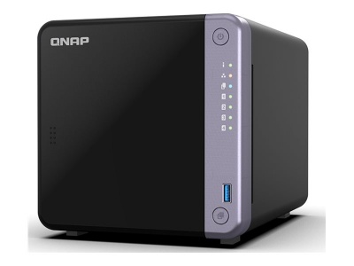 QNAP Cost-effective 4-bay 10GbE NAS | TS-432X-4G | Alpine | AL524 | Processor frequency 2 GHz | 4 GB | DDR4 SODIMM | 90W adapter (12VDC), 100-240VAC