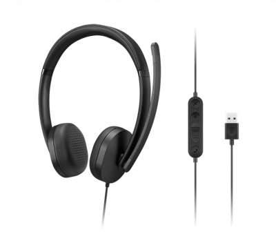 Lenovo Headset | USB-A Stereo Gen 2 | Built-in microphone | Wired | Black