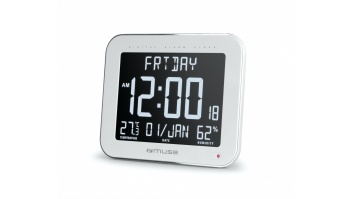 Muse | Wall Clock with Alarm Function | M-090 WMC | White