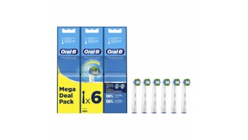 Oral-B | Precision Clean Replaceable Toothbrush Heads | Heads | For adults | Number of brush heads included 6 | White