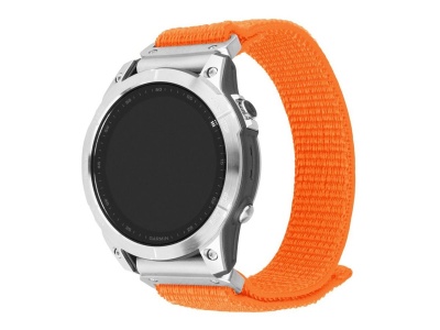 Fixed | Sporty Strap for Garmin QuickFit 26mm | 160-210 mm | Orange | Nylon