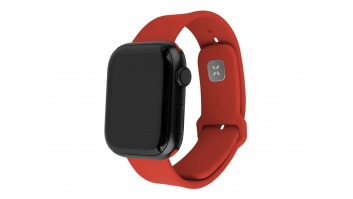 Fixed | Sporty Strap Set for Apple Watch 42/44/45 mm | 170-235 mm | Red | Silicone