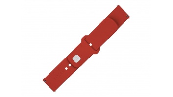 Fixed | Sporty Strap Set with Quick Release 22mm for Smartwatch | 160-235 mm | Red | Silicone