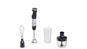 TEFAL | Hand Blender | Quickchef+ HB673830 | Hand Blender | 1000 W | Number of speeds 20 | Turbo mode | Black/Stainless Steel