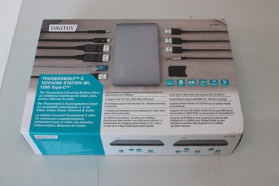 SALE OUT. | SALE OUT. Digitus | Thunderbolt™ 3 Dockingstation 8K, USB Type-C™ | Ethernet LAN | Warranty 24 month(s) | DAMAGED PACKAGING, UNPACKED