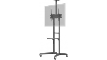 Goobay Floor stand | 59508 TV Presentation Stand Pro (Size L) | Adjustable Height, Tilt | 37-70 " | Black