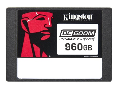 Kingston DC600M | 960 GB | SSD form factor 2.5" | Solid-state drive interface SATA Rev. 3.0 | Read speed 560 MB/s | Write speed 530 MB/s