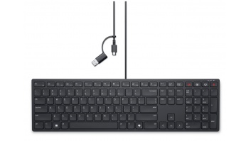 Dell | Collaboration Keyboard | KB525C | Keyboard | Wired | Russian | Black | USB-C
