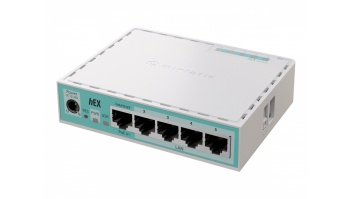 MikroTik RouterBOARD hEX | E50UG | 10/100/1000 Mbit/s | Ethernet LAN (RJ-45) ports 5 | Mesh Support No | MU-MiMO No | No mobile broadband