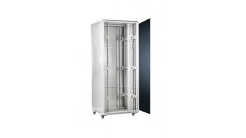 SOMI Networks | 42U, 19″ Freestanding Cabinet | 42U-80/80NACP | Gray | Max Load 800kg; Removable and Lockable Side Panels; Perforated Metal Doors; Unassembled | Depth: 80 cm