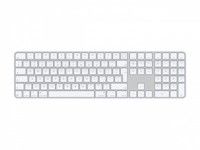 Apple Magic Keyboard with Touch ID and Numeric Keypad | Keyboard | Wireless | English | White