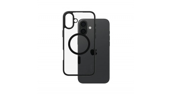 CARE by PanzerGlass Case Flagship Urban Combat | Back protection | Apple | iPhone 16 Plus | Recycled plastic | Transparent/Black | MagSafe