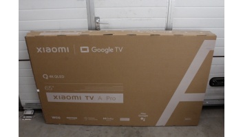 SALE OUT. SALE OUT. Xiaomi | QLED TV A Pro 2025 | 65'' | Smart TV | Google TV | 4K UHD | Black | USED, STICKER ON SCREEN, ACTIVATED OS, MISSING: REMOTE, SCREWS AND MANUALS