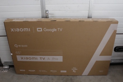 SALE OUT. SALE OUT. Xiaomi | QLED TV A Pro 2025 | 65'' | Smart TV | Google TV | 4K UHD | Black | USED, STICKER ON SCREEN, ACTIVATED OS, MISSING: REMOTE, SCREWS AND MANUALS