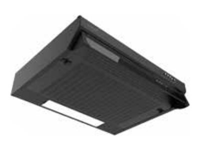 CATA Hood | FK SLIM 6000 BK | Conventional | Energy efficiency class B | Width 60 cm | 162 m³/h | Mechanical | LED | Black
