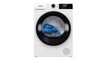 Gorenje Dryer Machine | DHNE82 | Energy efficiency class Class D | Front loading | 8 kg | LED | Depth 55 cm | White