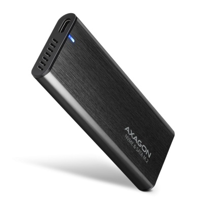 AXAGON External USB-C 3.2 Gen 2 metal box for M.2 NVMe & SATA SSD disks | EEM2-SB2