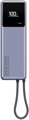 Xiaomi 165W Power Bank (Integrated Cable) | 10000 mAh | USB-C | Gray