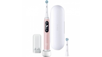 Oral-B Toothbrush + Travel Case | iO6 | Rechargeable | For adults | Number of brush heads included 1 | Number of teeth brushing modes 5 | Pink