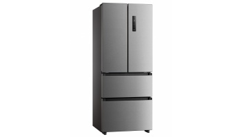 Midea Refrigerator | MERF402FIE02 | Energy efficiency class E | Free standing | Combi | Height 178 cm | No Frost system | Fridge net capacity 244 L | Freezer net capacity 147 L | Display | 41 dB | Stainless steel