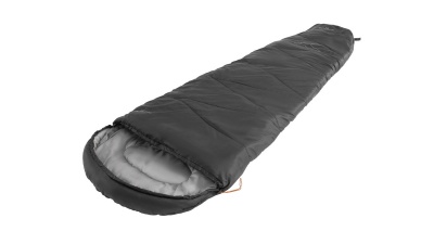 Easy Camp Starling Mummy Black 8°C | Sleeping Bag | 210 x 75 x 50 cm | -5 to 12 °C | Two-way open-end, autolock