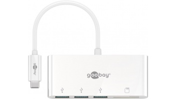 Goobay USB-C Multiport Adapter to 3x USB-A, Cardreader | 40759