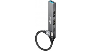 Goobay Slim 4-Port USB Hub, USB-C to USB-C/USB-A, 5 Gbit/s | 74459