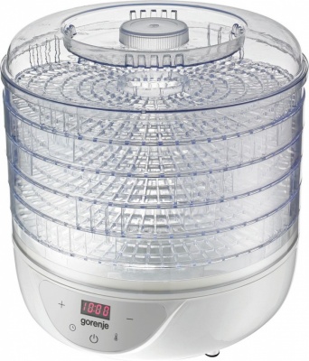 Gorenje | Food Dryer | FDK24DW | Power 380 W | Number of trays 5 | Temperature control | Integrated timer | White