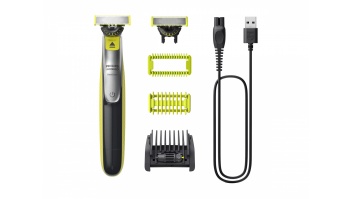 Philips | Shaver | QP2834/23 OneBlade 360 | Cordless | Wet & Dry | Lime green/Charcoal grey