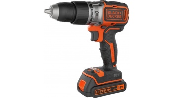 BLACK & DECKER 18V Drill Driver with 2x2.0 Ah Batteries | BCD383D2XK-QW