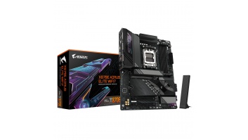 Gigabyte X870E A ELITE WIFI7 | Processor family AMD | Processor socket AM5 | DDR5 | Supported hard disk drive interfaces SATA, M.2 | Number of SATA connectors 4