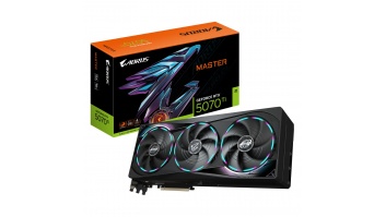 Gigabyte AORUS GeForce RTX 5070 Ti MASTER 16G | NVIDIA | 16 GB | GeForce RTX 5070 Ti | GDDR7 | HDMI ports quantity 1 | PCI-E 5.0