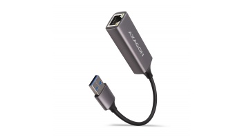 AXAGON ADE-TR Compact aluminum USB 3.2 Gen 1 Gigabit Ethernet 10/100/1000Mbit adapter with automatic installation
