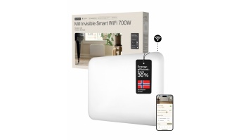 Mill Invisible Smart WiFi Heater | PA700WIFI4 | Panel Heater | 700 W | Suitable for rooms up to 9-12 m² | White | IPX4