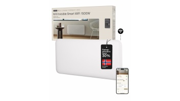 Mill Invisible Smart WiFi Heater | PA1500WIFI4 | Panel Heater | 1500 W | Suitable for rooms up to 18-22 m² | White | IPX4
