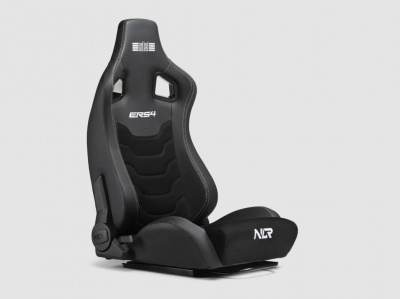 Next Level Racing | PU Leather and Suede | Reclining Seat | ERS4 Elite PU Leather & Suede Edition | Black