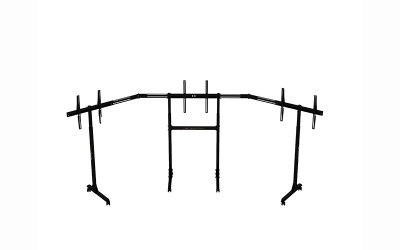 Next Level Racing | Floor stand | Free Standing Triple Monitor stand | 3 x 32- 65 " | Maximum weight (capacity) 70 kg | Black