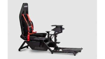 Next Level Racing | Flight Simulator Cockpit | Black and Red