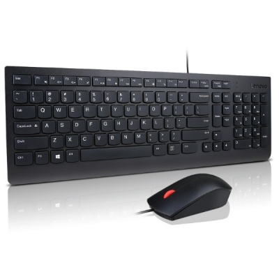 Lenovo Essential | Keyboard and Mouse Combo | Wired | US Euro | Black