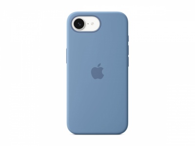 Apple iPhone 16e Silicone Case – Winter Blue | Apple