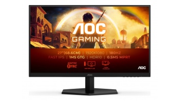 AOC | 27G42E | 27 " | IPS | FHD | 16:9 | 180 Hz | 1 ms | 1920 x 1080 pixels | 300 cd/m² | HDMI ports quantity 1 | Black