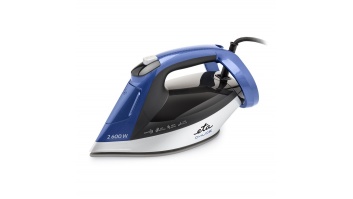ETA Steam Iron | ETA227690000 Chloe | Steam Iron | 2600 W | Water tank capacity 350 ml | Continuous steam 40 g/min | Silver/Blue