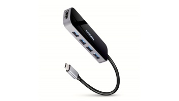 AXAGON SuperSpeed USB-C Combo 6in1 Hub | HMC-6H4A