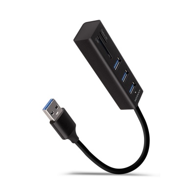 AXAGON SuperSpeed USB-A Hub and Card Reader | HMA-CR3A