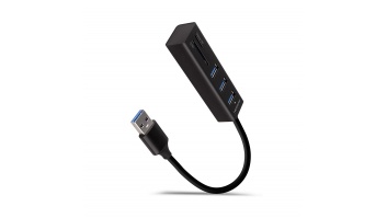 AXAGON SuperSpeed USB-A Hub and Card Reader | HMA-CR3A
