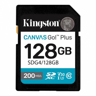 Kingston | Canvas Go! Plus | 128 GB | SD | Flash memory class Class 10, UHS-I, U3, V30