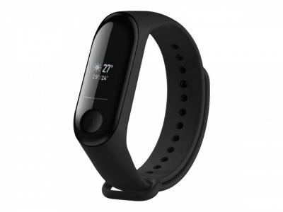 Fixed | Silicone Strap for Xiaomi Mi Band 3/4 | Black