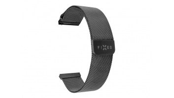 Fixed | Mesh Strap with Quick Release 20mm for Smartwatch | Black