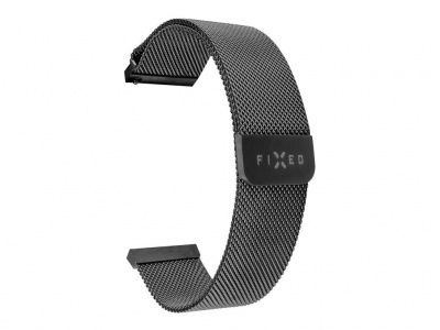 Fixed | Mesh Strap with Quick Release 20mm for Smartwatch | Black