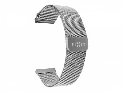 Fixed | Mesh Strap with Quick Release 20mm for Smartwatch | Silver